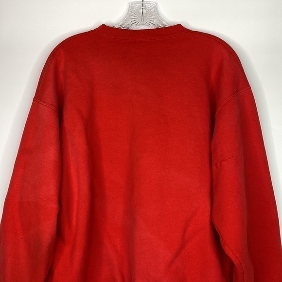 Vintage Fruit Of The Loom Wisconsin Red Crewneck Sweatshirt Size XL - Picture 5 of 14